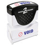 ACCUSTAMP2 Pre-Inked Shutter Stamp, Red/Blue, VOID, 1.63 x 0.5 (COS035539) View Product Image