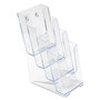 deflecto 4-Compartment DocuHolder, Leaflet Size, 4.88w x 6.13d x 10h, Clear (DEF77701) View Product Image