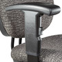 Alera Interval Series Swivel Task Stool, Supports 275 lb, 23.93" to 34.53" Seat Height, Graphite Gray Seat/Back, Black Base (ALEIN4641) View Product Image