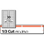 Avery Permanent TrueBlock File Folder Labels with Sure Feed Technology, 0.66 x 3.44, White, 30/Sheet, 25 Sheets/Pack AVE5166 View Product Image