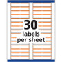 Avery Permanent TrueBlock File Folder Labels with Sure Feed Technology, 0.66 x 3.44, White, 30/Sheet, 25 Sheets/Pack AVE5166 View Product Image