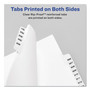 Avery Preprinted Legal Exhibit Side Tab Index Dividers, Avery Style, 25-Tab, 51 to 75, 11 x 8.5, White, 1 Set, (1332) View Product Image