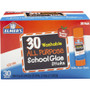 Elmer's Washable School Glue Sticks, 0.24 oz, Applies and Dries Clear, 30/Box (EPIE556) View Product Image