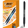 BIC Soft Feel Retractable Ball Point Pen Medium, Assorted - 1 mm Medium Pen Point - Retractable - Assorted Ink Product Image 