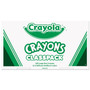 Crayola 8-Color Crayon Classpack - 4" Length x 0.4" Diameter - Red, Blue, Yellow, Orange, Green, Purple, Brown, Black, Violet Product Image 