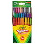Crayola Mini Twistables Crayons, 24 Count - For Child - Red, Scarlet, Red Orange, Orange, Yellow-orange, Yellow, Green, Yellow Green, Blue Green, Blue, Red Violet, ... - Plastic (CYO529724) Product Image 