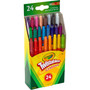Crayola Mini Twistables Crayons, 24 Count - For Child - Red, Scarlet, Red Orange, Orange, Yellow-orange, Yellow, Green, Yellow Green, Blue Green, Blue, Red Violet, ... - Plastic (CYO529724) Product Image 