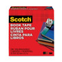 Scotch Book Tape - 15 yd Length x 1.50" Width - 3" Core - Clear - Acrylic - Crack Resistant (MMM845112) Product Image 