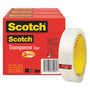 Scotch Transparent Tap - 72 yd Length x 1" Width - 3" Core - Clear - Long Lasting, Moisture Resistant, Stain Resistant - For Sealing, Label Protection, Wrapping, Mending (MMM600723PK) Product Image 