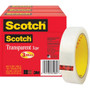 Scotch Transparent Tap - 72 yd Length x 1" Width - 3" Core - Clear - Long Lasting, Moisture Resistant, Stain Resistant - For Sealing, Label Protection, Wrapping, Mending Product Image 
