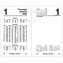 At-A-Glance Financial Desk Calendar Refill - Standard - Julian Dates - Daily - 12 Month - January 2026 to December 2026 Product Image 