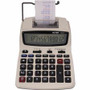 Victor 12082 Printing Calculator - Extra Large Display, Clock, Date, Sign Change, Environmentally Friendly, Independent Memory, 4-Key Memory - AC Supply/Power Adapter Powered - 1.5" Height x 6" Width x 7.5" Depth - White Product Image 