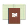 Rediform Quad Ruled Lab Computation Notebook - 75 Sheets - Ruled Margin - 9 1/4" x 11 3/4" Sheet Size - Green Paper - Brown Pressboard Cover Product Image 