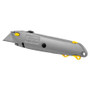 Stanley Quick-Change Utility Knife - 3 Blade - 6" Cutting Length - 0.8" Height x 3" Width x 8.5" Length - Heavy Duty, Retractable - Black, Silver (BOS10499) Product Image 