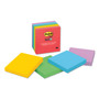 Post-it Super Sticky Notes - Playful Primaries Color Collection - 450 - 3" Flag/Note Width x 3" Flag/Note Length - Square - 90 Sheets per Pad (MMM6545SSAN) Product Image 