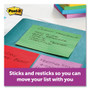 Post-it Super Sticky Lined Notes - Playful Primaries Color Collection - 540 - 4" Flag/Note Width x 4" Flag/Note Length - Square - 90 Sheets per Pad (MMM6756SSAN) Product Image 