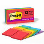 Post-it Super Sticky Notes - Playful Primaries Color Collection - 1080 - 3" Flag/Note Width x 3" Flag/Note Length - Square - 90 Sheets per Pad Product Image 