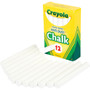 Crayola Anti-Dust Chalk - 3.3" Length x 0.4" Diameter - White - Non-toxic (CYO501402) Product Image 