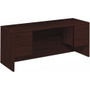 HON 10500 H10543 Credenza - 29.5" Height x 72" Width x 24" Depth - 4 x Box, File Drawer(s) - Flat Edge - Finish: Mahogany Product Image 