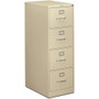 HON 310 H314C File Cabinet - 52" Height x 18.3" Width x 26.5" Depth - 4 - Finish: Putty - Lockable, Durable, Label Holder - For File, Office, File Folder, Desk Product Image 
