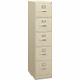 HON 310 H315 File Cabinet - 60" Height x 15" Width x 26.5" Depth - 5 - Finish: Putty Product Image 