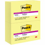 Post-it Super Sticky Notes - 1080 - 3" Flag/Note Width x 5" Flag/Note Length - Rectangle - 90 Sheets per Pad - Unruled Product Image 