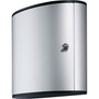 DURABLE 36 Key Brushed Aluminum Cabinet - 4.8" Width x 11" Depth x 11.9" Height - 1 x Front Open Door(s) - Security Lock - Silver (DBL195223) Product Image 