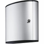 DURABLE 36 Key Brushed Aluminum Cabinet - 4.8" Width x 11" Depth x 11.9" Height - 1 x Front Open Door(s) - Security Lock - Silver Product Image 