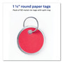 Avery 1-1/4" Key Tags, Split Ring, Assorted Colors, 50 Tags (11026) - Round - Metal, Card Stock - Assorted Product Image 