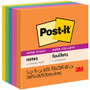 Post-it Super Sticky Notes - Energy Boost Color Collection - 450 - 3" Flag/Note Width x 3" Flag/Note Length - Square - 90 Sheets per Pad Product Image 