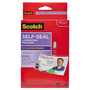 Scotch Self-Laminating ID Clip-Style Pouches - Support 4" x 2.80" Media - Horizontal - Clear (MMMLS852G) Product Image 