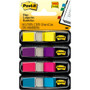 Post-it Flags - 35 x Bright Blue, 35 x Bright Pink, 35 x Bright Purple, 35 x Bright Yellow - 1/2" Flag/Note Width x 1 3/4" Flag/Note Length - Rectangle - Unruled - Yellow, Purple, Blue, Pink, Aqua Product Image 