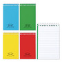 Rediform Wirebound Memo Notebooks - 60 Sheets - Wire Bound - 3" x 5" Sheet Size - White Paper - Assorted Cover - (RED31120) (RED31120) Product Image 