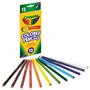 Crayola Presharpened Colored Pencils - 3.3 mm Assorted Lead - Wood Barrel - (CYO684012) (CYO684012) Product Image 