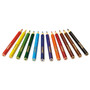 Crayola 12 Color Colored Pencils - 3.3 mm Violet Lead - Black Wood, Blue, Green, Brown, Orange, Red, Sky Blue, Violet, Yellow, Red Orange, Yellow Green, ... Barrel (CYO684112) Product Image 