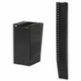 Lathem 25-Pocket Expandable Time Card Rack - 25 Pocket(s) - 33.50" Height x 4.50" Width x 2.25" Depth - Black - Plastic Product Image 