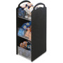 Vertiflex Compact Condiment Organizer - 6 Compartment(s) - 3 Divider(s) - 18" Height x 6.13" Width x 8" Depth - Black Product Image 