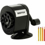 Bostitch Antimicrobial Manual Pencil Sharpener - Wall Mountable, Table Mountable - 8 Hole(s) - 4.3" Height x 2.5" Width - Metal - Black Product Image 