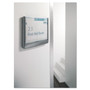 DURABLE Click Sign - 6.8" Width x 5.1" Height x 0.6" Depth - Rectangular Shape - Wall Mountable, Door-mountable - Indoor - Plastic (DBL497737) Product Image 