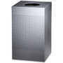 Rubbermaid Commercial Silhouettes 20G Waste Container - 20 gal Capacity - Square - Perforated, Fire-Safe, Durable - 30.4" Height x 18.4" Width x 18.4" Depth - Steel, Metal Product Image 