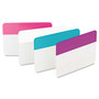 Post-it Filing Tabs - Write-on Tab(s) - 1.50" Tab Height x 2" Tab Width - Purple, Blue, White, Pink Tab(s) - Reusable, Repositionable, Durable, Wear Resistant, Tear Resistant (MMM686PWAV) Product Image 
