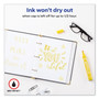 Avery Marks A Lot Large Desk-Style Permanent Markers - 4.7625 mm Chisel Marker Point - Yellow Ink - Plastic Barrel (AVE08882) Product Image 