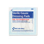 First Aid Only Sterile Gauze Dressing Pads - 8 Ply - 2" Width x 2" Length - White (FAOFAE5000) Product Image 