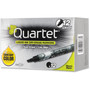 Quartet EnduraGlide Dry-Erase Markers - Chisel Marker Point - Black Ink - Transparent Barrel (QRT50012M) Product Image 