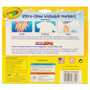 Crayola Classic Washable Markers - Broad Conical Marker Point - Washable - Assorted, Orange, Yellow, Green, Blue, Violet, Brown, Black, Gray, Flamingo Pink, Blue, ... Ink - Water Based (CYO587812) Product Image 