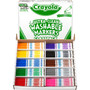 Crayola 10-Color Ultra-Clean Washable Marker Classpack - Fine Marker Point - Washable - Assorted Ink - Water Based (CYO588211) Product Image 