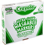 Crayola 10-Color Ultra-Clean Washable Marker Classpack - Fine Marker Point - Washable - Assorted Ink - Water Based (CYO588211) Product Image 