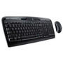 Logitech MK320 2.4 GHz Wireless Desktop Set - USB Wireless RF 2.40 GHz Keyboard - 115 Key - Black - USB Wireless RF Mouse - Optical (LOG920002836) Product Image 