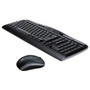 Logitech MK320 2.4 GHz Wireless Desktop Set - USB Wireless RF 2.40 GHz Keyboard - 115 Key - Black - USB Wireless RF Mouse - Optical (LOG920002836) Product Image 