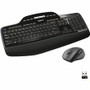 Logitech MK710 Wireless Desktop Combo - USB Wireless RF 2.40 GHz Keyboard - Black - USB Wireless RF Mouse - Optical - Scroll Wheel Product Image 